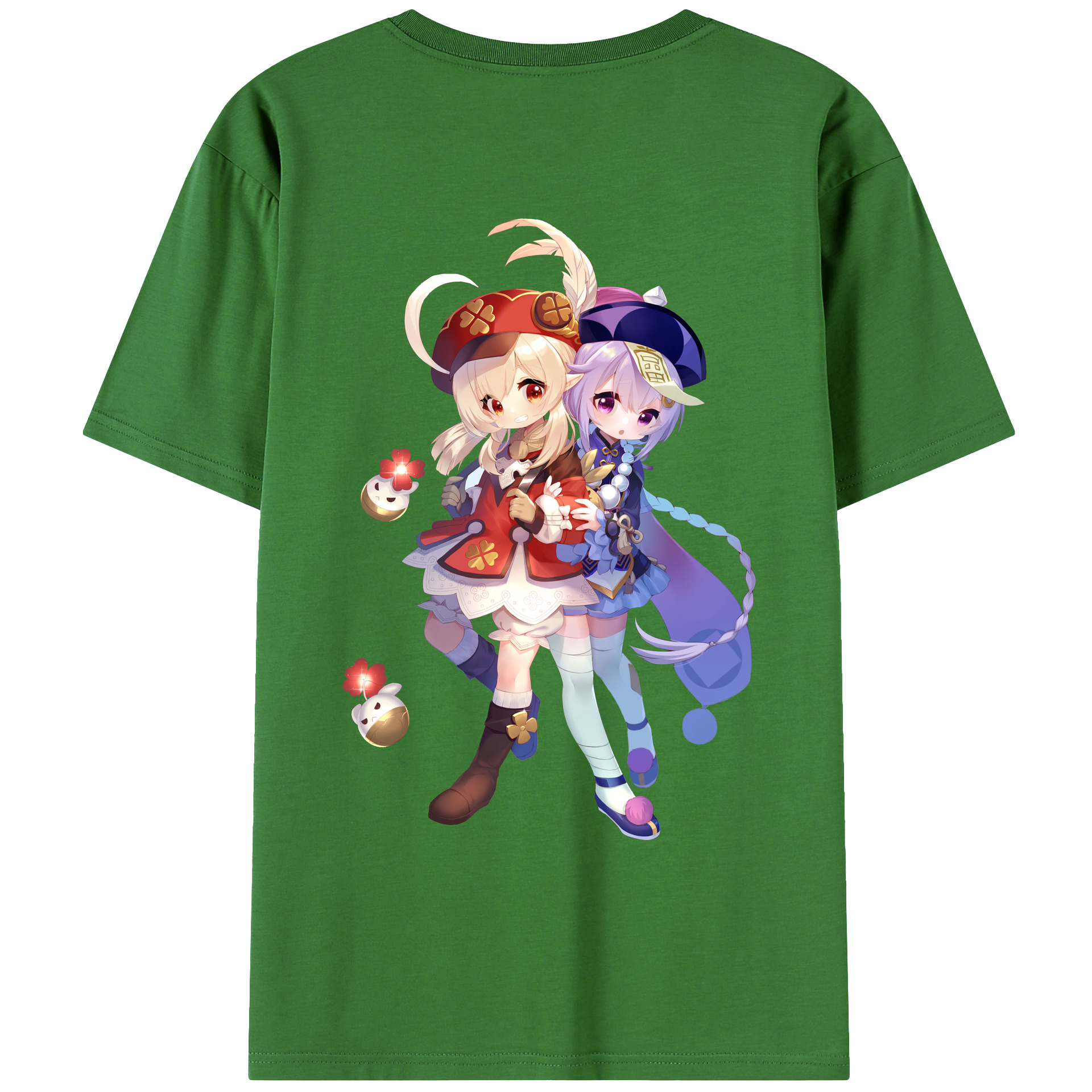 げんし神 七七 なな  genshin Nana レディース半袖Tシャツ(バックプリント)